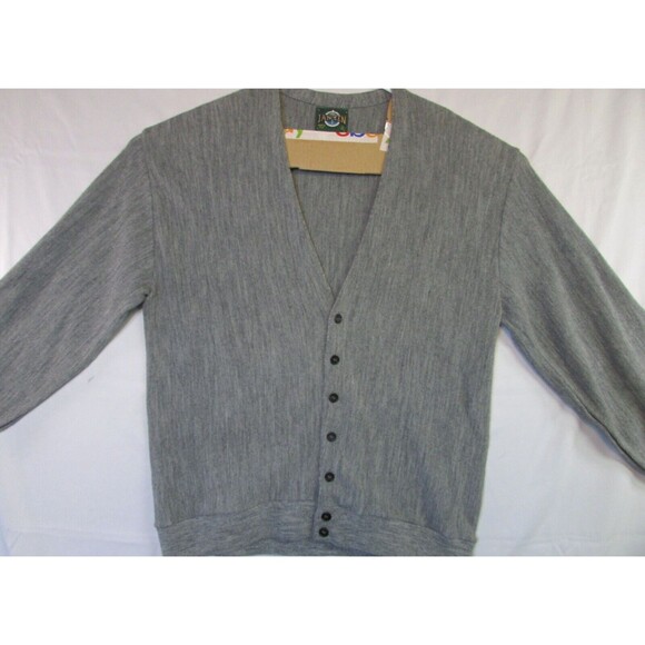 Vintage Jantzen Men’s Gray Button Up Cardigan Sweater 1X Big Made In USA - Picture 2 of 14